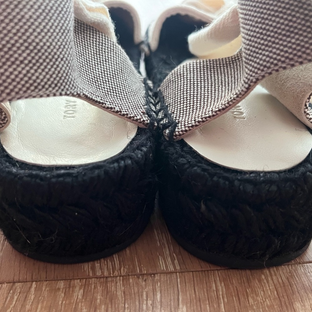 Tory Burch Woven Double T Espadrilles - Picture 6 of 12